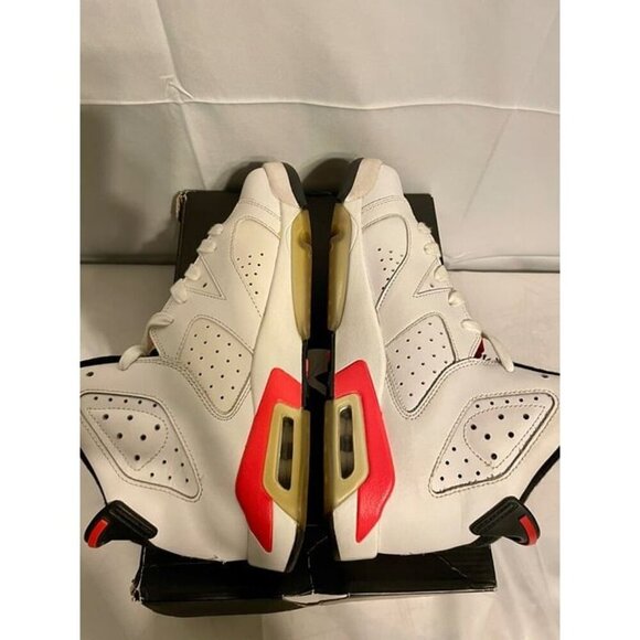 2014 Nike Air Jordan 6 VI Retro 384664-123 White Infrared AJ6 Sz 7Y - Picture 4 of 11